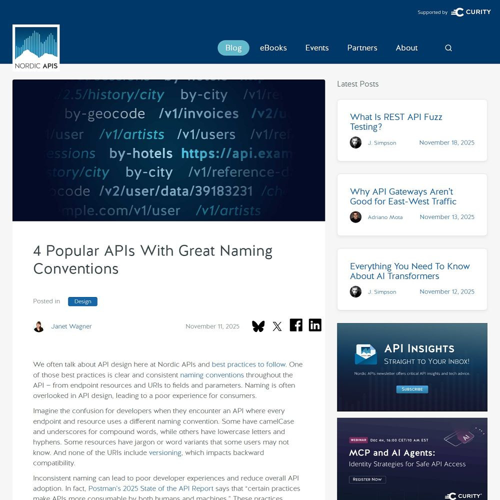 4 Popular APIs With Great Naming Conventions